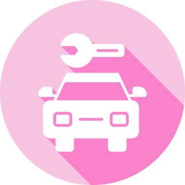 Araba tamir kutsal kişilerin resmi, vektör çizim