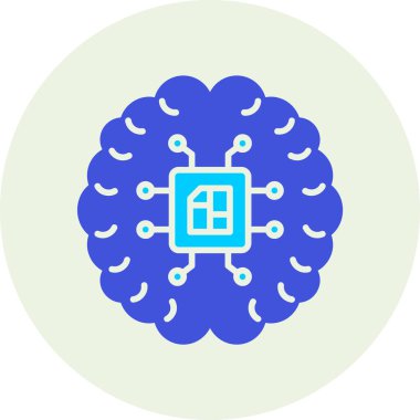 mikroişlemci simgesi vektör çizimi