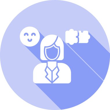 Kadın simgesi, vektör illüstrasyonu