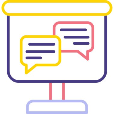 Konuş. Web simgesi basit tasarım