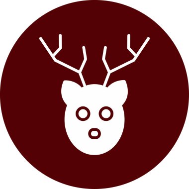 Moda tarzında izole edilmiş geyik simgesi