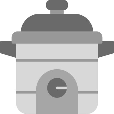 yemek pişirme simgesi düz stil