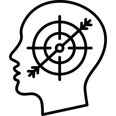 Hedef. Web simgesi basit illüstrasyon