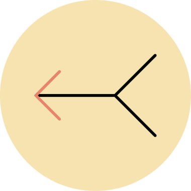 pusula düz vektör simgesi