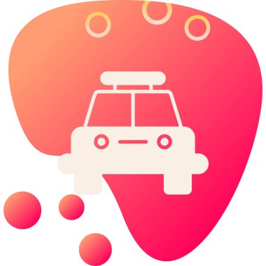 - Araba. Web simgesi basit illüstrasyon