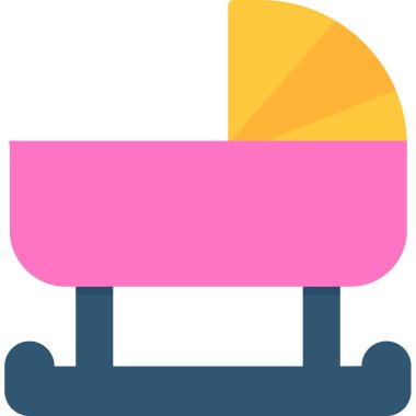 Şekerli tatlı ikon düz stil