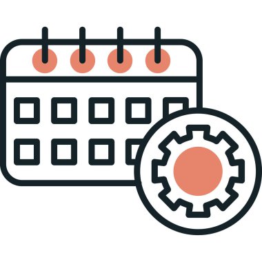 Takvim. Web simgesi basit tasarım