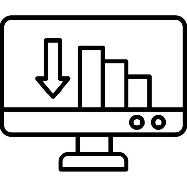 bilgisayar simgesi vektör illüstrasyonu