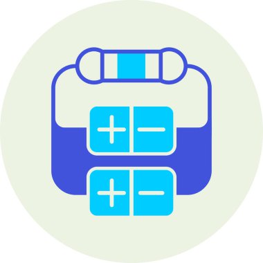 Pil. Web simgesi basit illüstrasyon