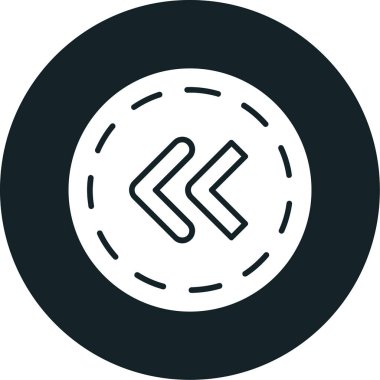 Vektör para simgesi çizimi