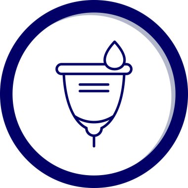 Su bırakma simgesinin vektör illüstrasyonu