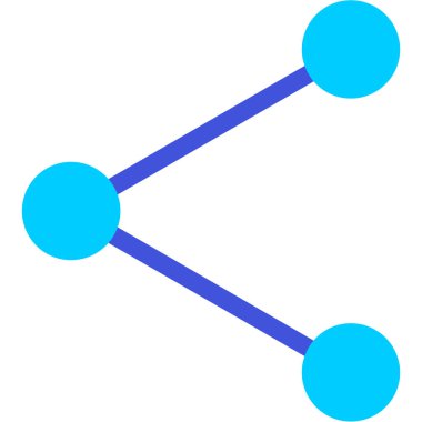 bağlantı ağ simgesi düz biçimli