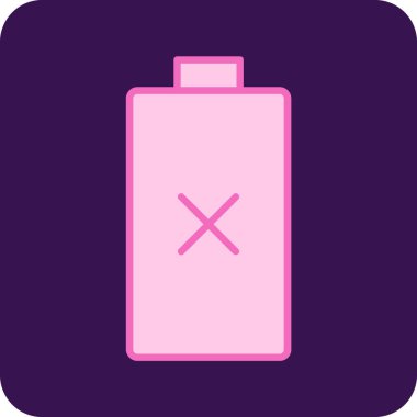 pil simgesi, vektör illüstrasyonu