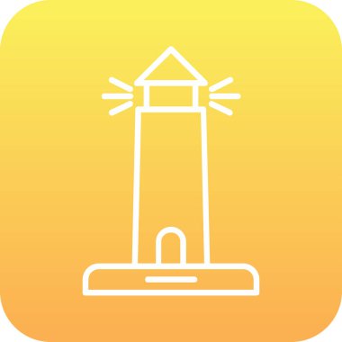 Benzersiz kule vektör simgesi