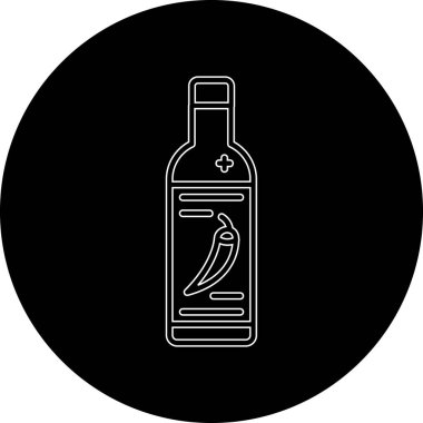 Bir şişe şarabın vektör çizimi