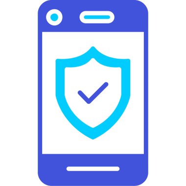 Kalkan. Web simgesi basit illüstrasyon