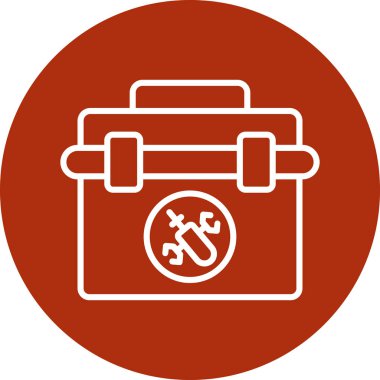 Bir çantanın modern simgesinin vektör çizimi