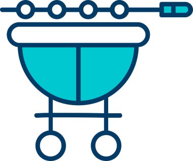 Su musluğu ikonu vektör illüstrasyonu