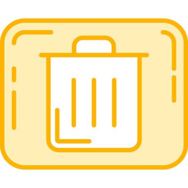 Çanta. Web simgesi basit illüstrasyon