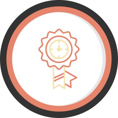 Madalya. Web simgesi basit illüstrasyon