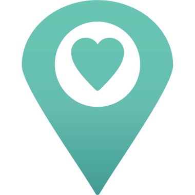 Harita işaretleyici simgesi, vektör illüstrasyonu