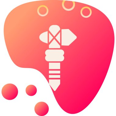 Modern bir simgenin vektör illüstrasyonu