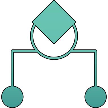 Mavi bir elmasın çizimi