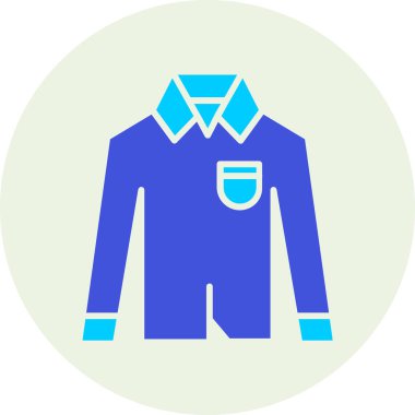 Ceket simgesinin vektör illüstrasyonu