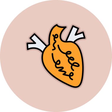 kalp simgesi modada izole edilmiş arkaplan