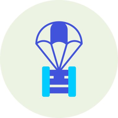 Hava balonu simgesinin vektör illüstrasyonu