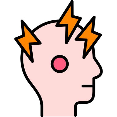 Kafa simgesi. Vektör çizim