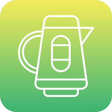 Benzersiz kahve vektör çizgisi simgesi