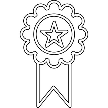 Madalya ödüllü vektör illüstrasyonu