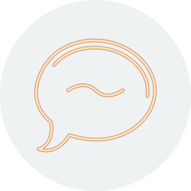 Sohbet mesajı simgesi, vektör illüstrasyon tasarımı