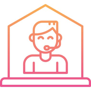 Ev simgesi vektör illüstrasyonu