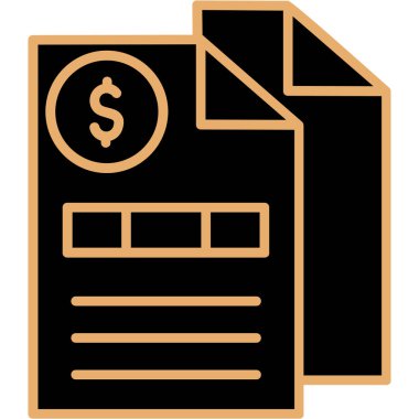 para ve finans simgesi vektör illüstrasyonu