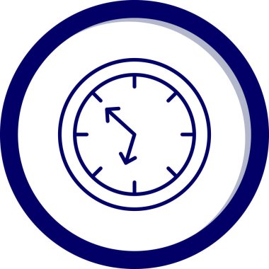 Saat simgesinin vektör illüstrasyonu