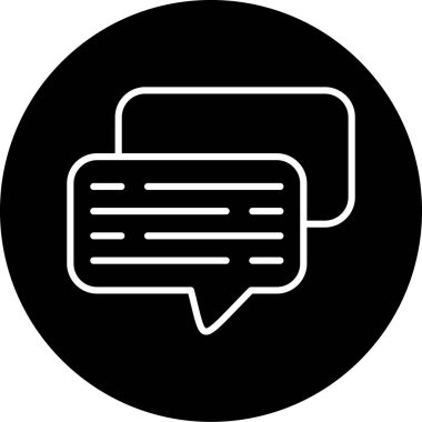 Konuşma baloncuğunun vektör çizimi