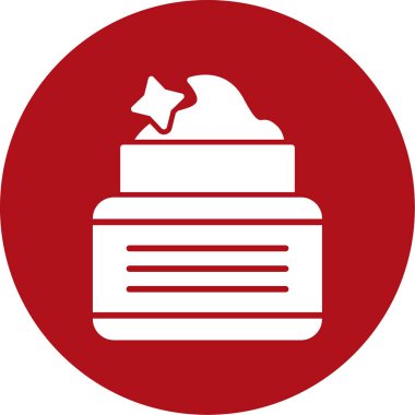 Bir kırmızı yıldız simgesinin vektör illüstrasyonu