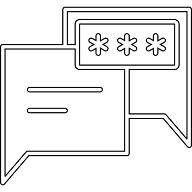 konuşma balonu simgesi, vektör illüstrasyonu