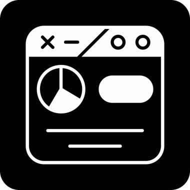 Radyo. Web simgesi basit illüstrasyon