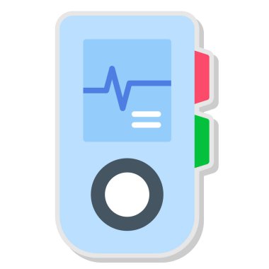Kardiyogram ikonu. vektör illüstrasyonu