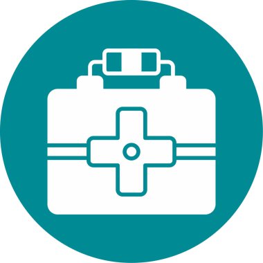 Yardım kutusu modern simgesi, vektör illüstrasyonu