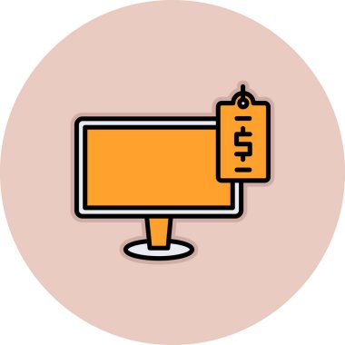 Web simgesi, bilgi işaretinin vektör illüstrasyonu