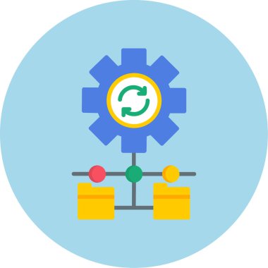 Teçhizat Web simgesi basit illüstrasyon