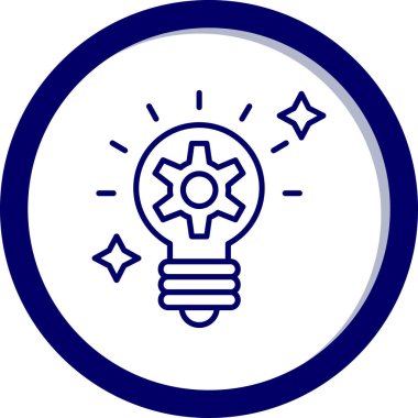 Ampul. Web simgesi basit illüstrasyon