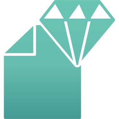 Elmas simgesi vektör illüstrasyonu