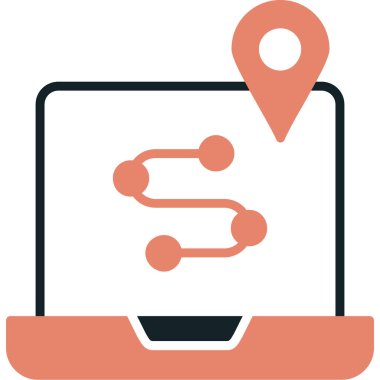 Harita konumu ikon vektör illüstrasyonu. konum konumu simgesi