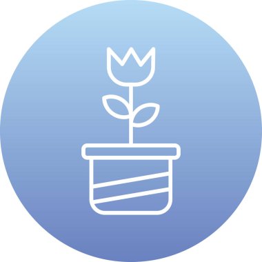 Bitkinin vektör simgesi