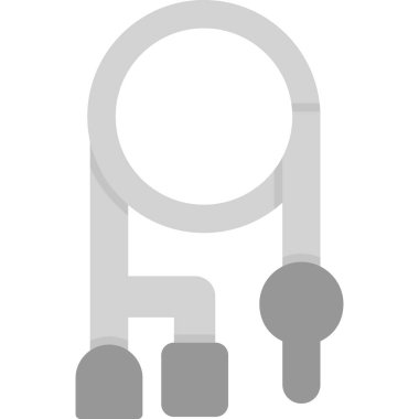 İzole edilmiş tek bir bisiklet simgesinin vektör çizimi.